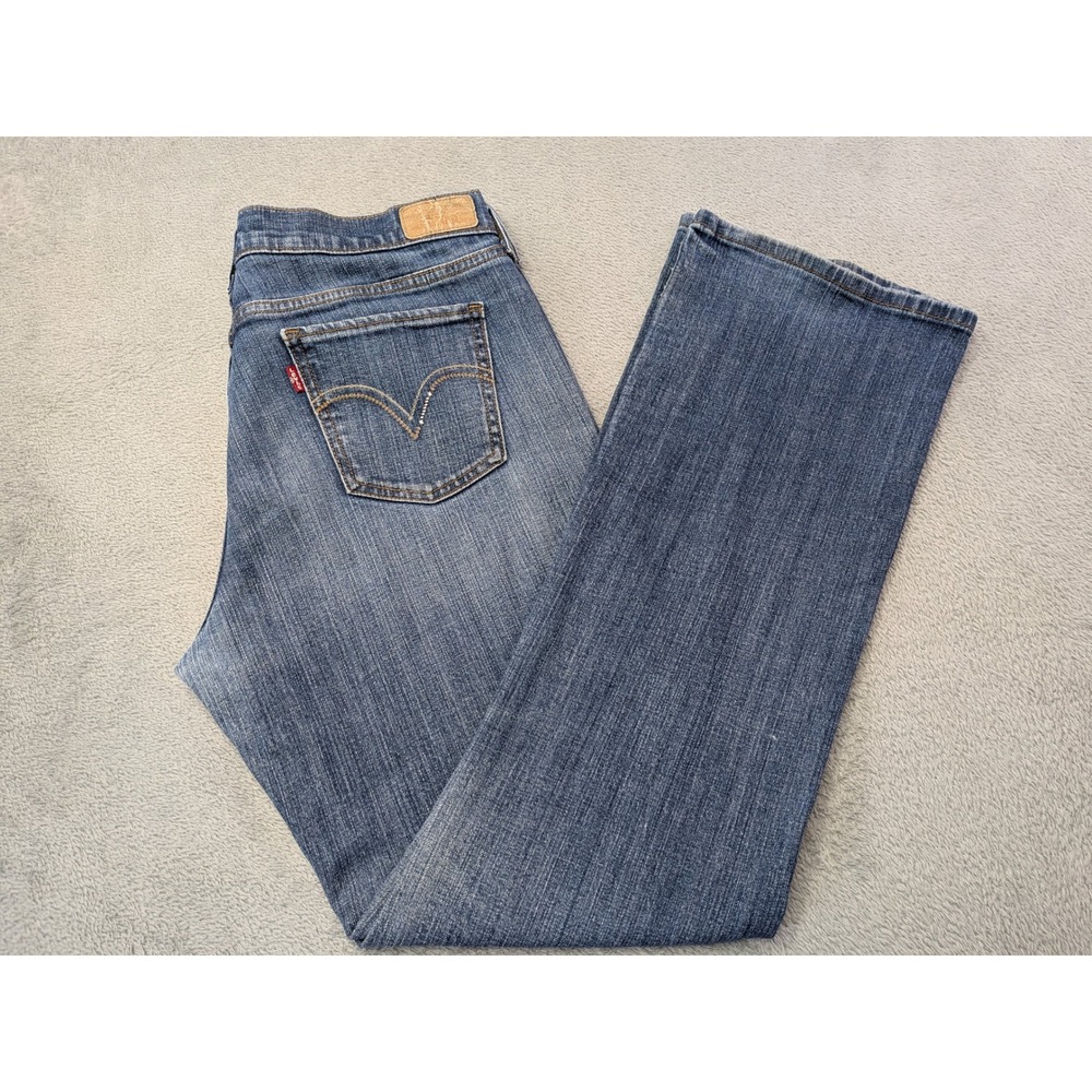 Levi's 515 Bootcut Jeans Women Blue Wash Size 8M Stretch Cotton Blend